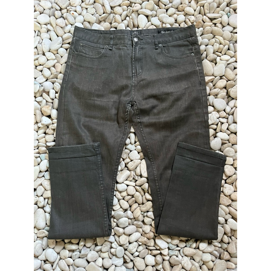 OBEY PROPAGANDA Light Stretch Straight Leg Pants Celana Panjang Pria Size 34 Original Preloved