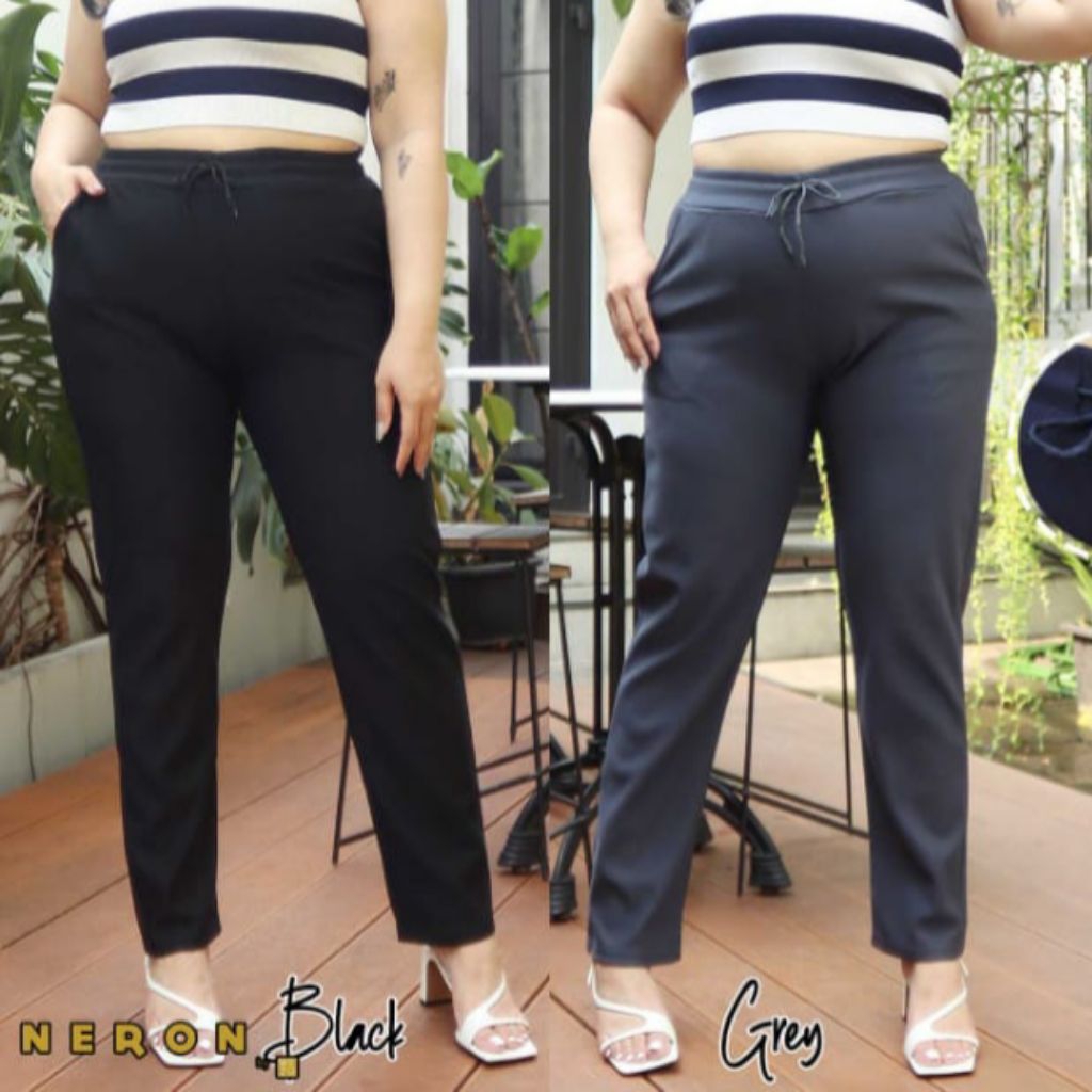 CELANA PANJANG BAGGY JUMBO WANITA / CELANA PANJANG HITAM WANITA