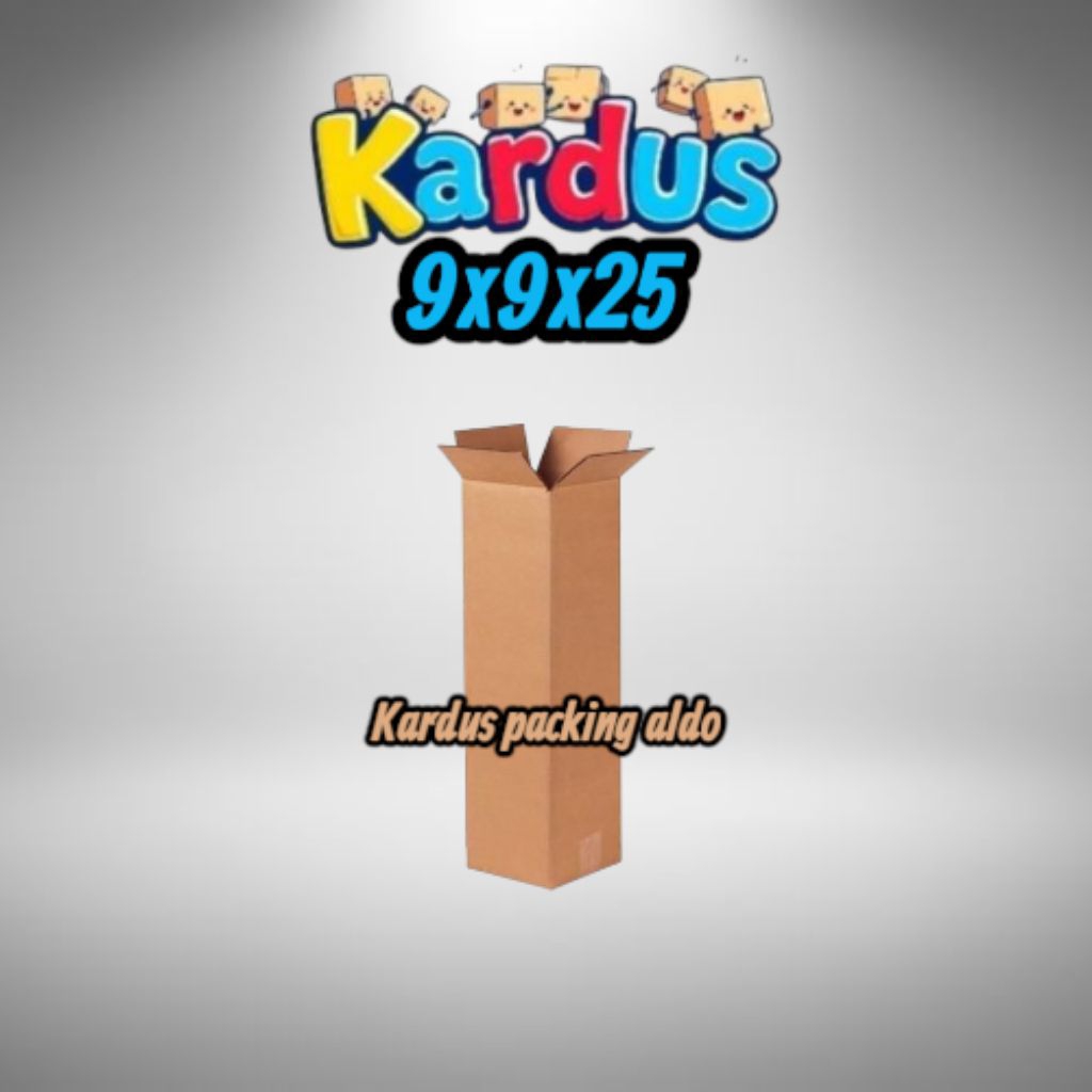 

kardus box packing 9x9x25