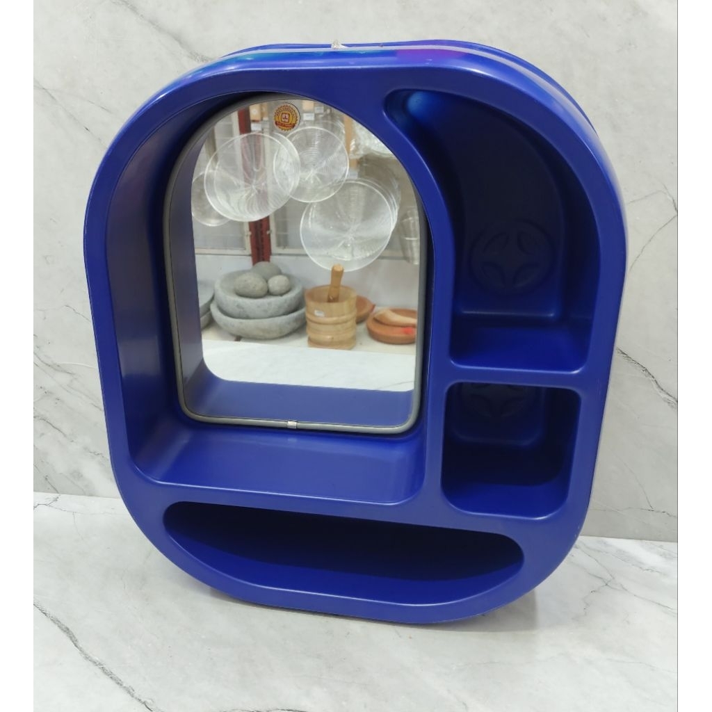 RAK GANTUNG + CERMIN MASPION / RAK KAMAR MANDI / BATH HOLDER - MASPION