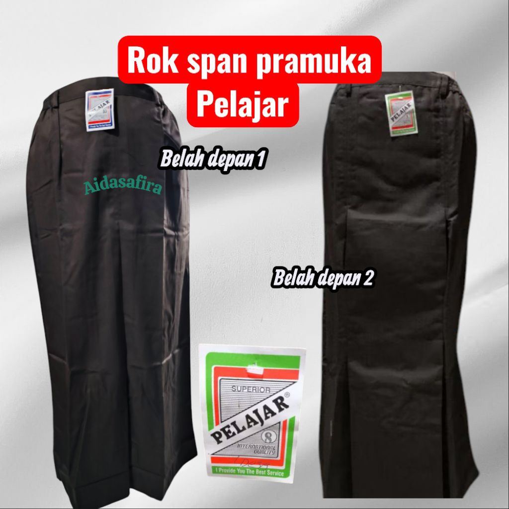 (PELAJAR)ROK PRAMUKA SPAN BELAH DEPAN 1 DAN 2/ROK PRAMUKA SPAN , TSANAWIYAH, ALIYAH