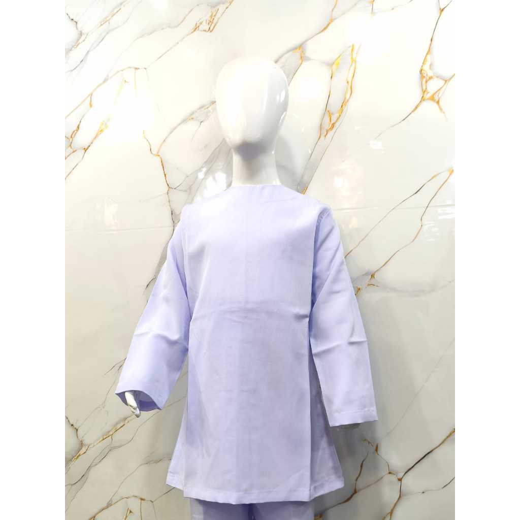 Baju Kurung Putih Seragam Sekolah Muslim Anak Perempuan – SD SMP SMA