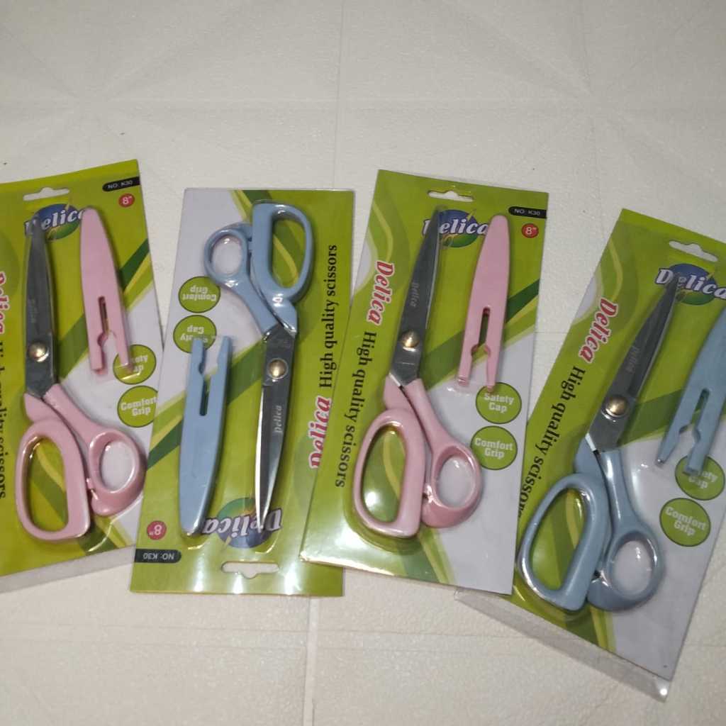 

Gunting Kain Delica K30 (8" / 20cm) / Gunting Serbaguna Super Tajam / Gunting + Cover Gunting