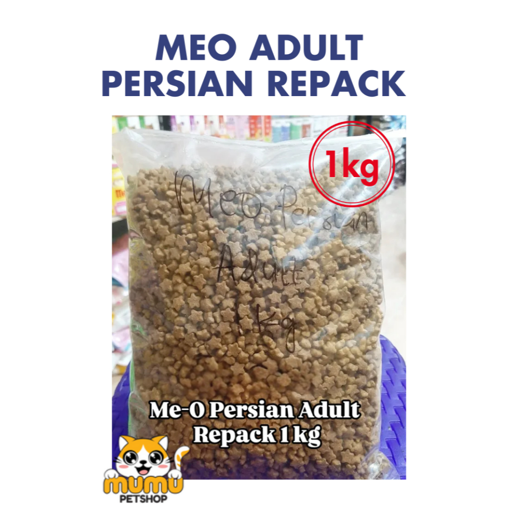 MEO ADULT PERSIAN 1KG - REPACK - Makanan Kering Kucing Persia Dewasa