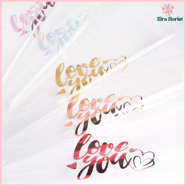 

Flower Wrapping Transparant Cellophane Waterproof Kertas Buket Bunga Valantine Ecer KB60