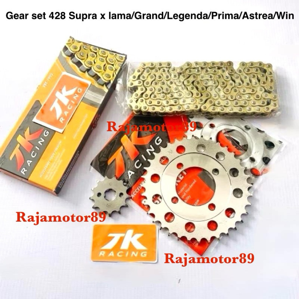 Gear set TK Racing Supra x lama Legenda Grand Prima Astrea Win 428 Full TK Racing