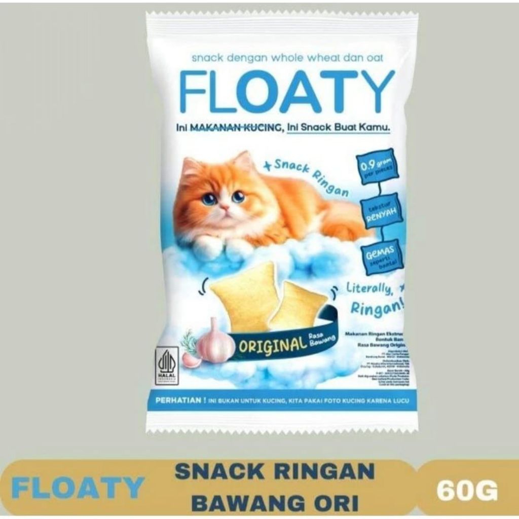 

FLOATY SNACK BUKAN MAKANAN KUCING ORIGINAL 60Gr