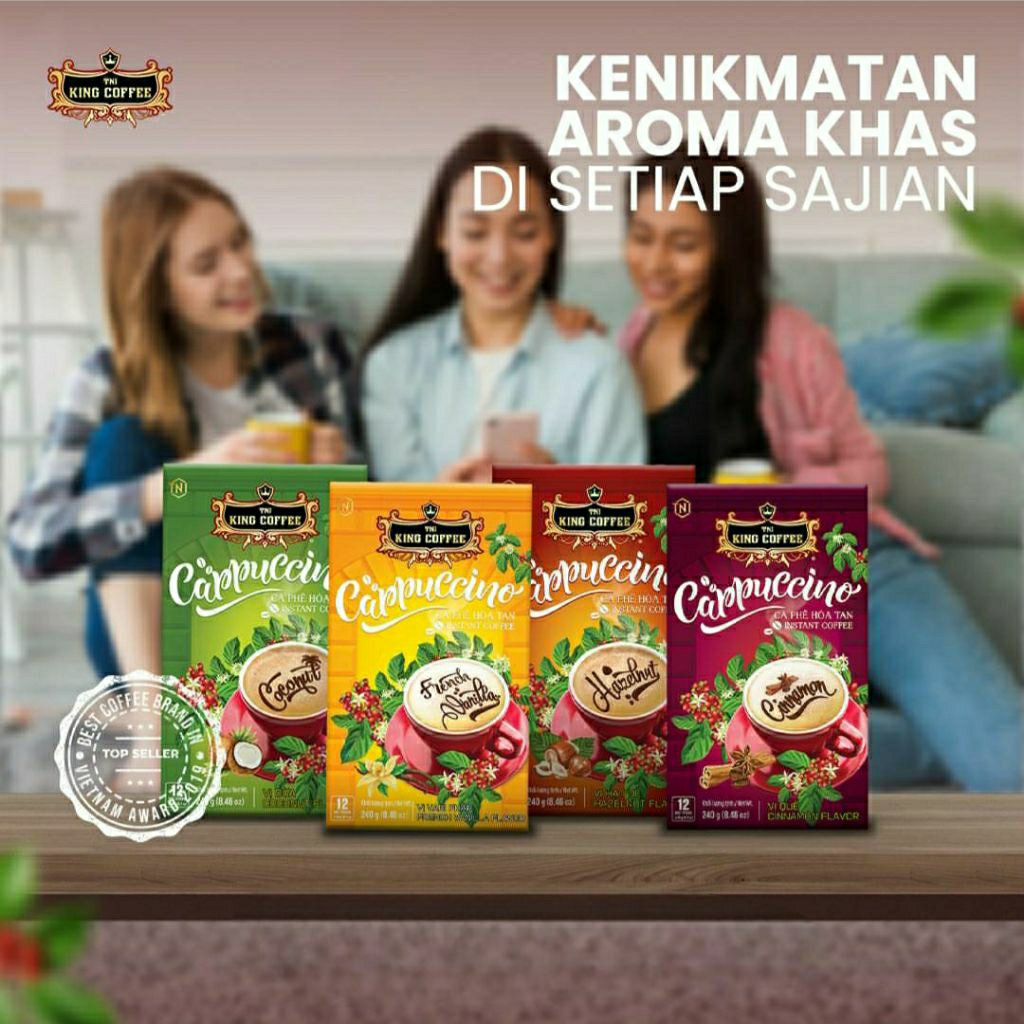 

Kopi instan Vietnam Trung Nguyen TNI King Coffee Cappuccino