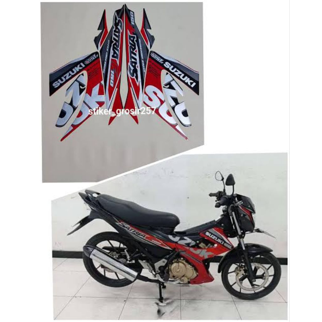 Jual Striping Satria Fu 2014 Original Merah