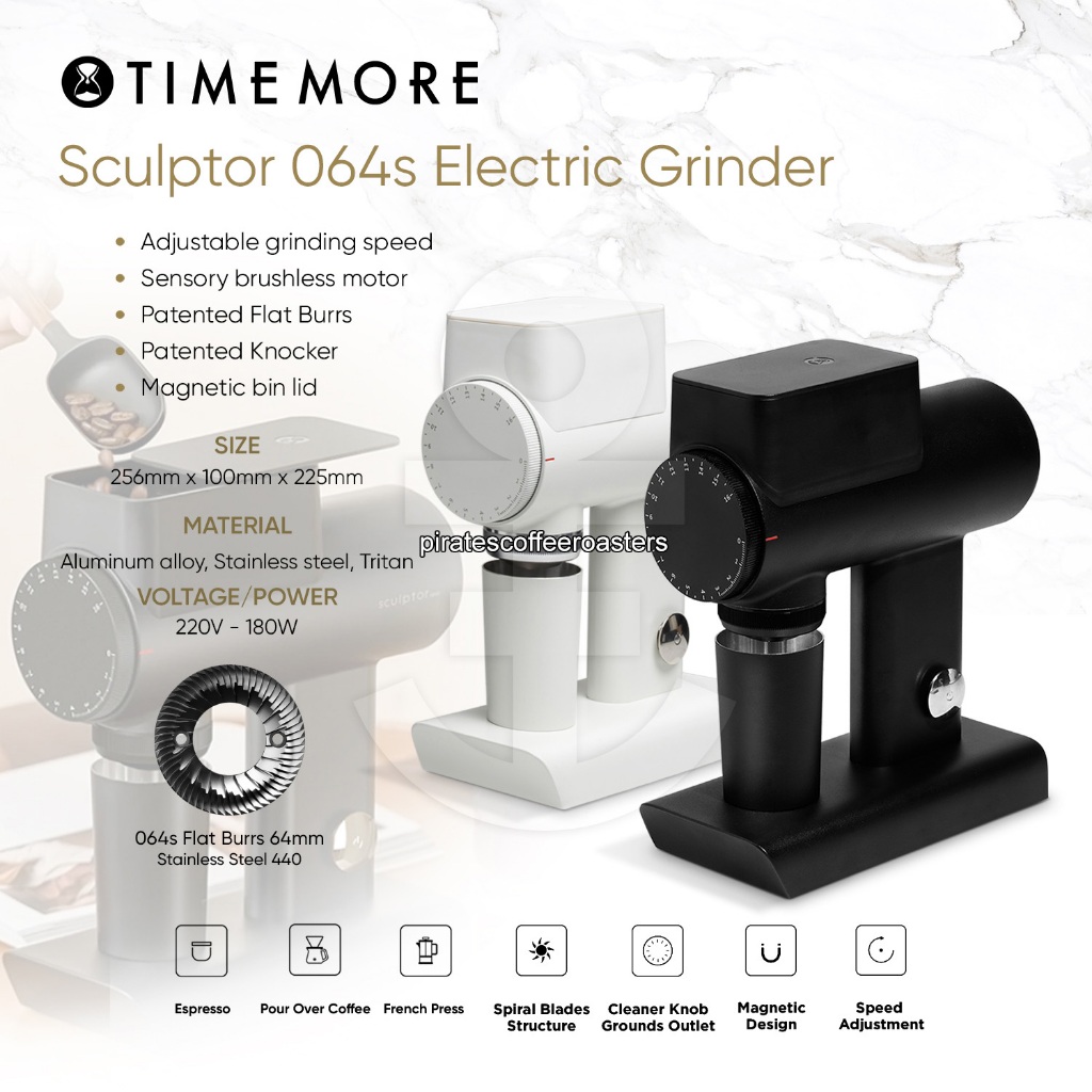 Timemore Sculptor 064s Electric Coffee Grinder - Alat Giling Kopi Sculptor 064s Elektrik