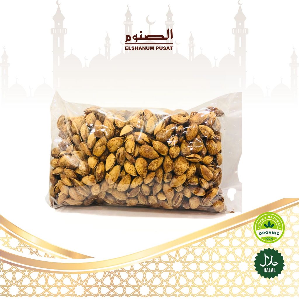 

KACANG ALMOND ELSHANUM 500GR POUCH / KACANG ALMOND / KACANG ALMOND PANGGANG / ELSHANUM