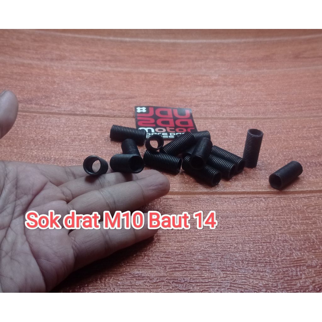 SOK DRAT BAUT 14 M10 BAHAN KUNINGAN