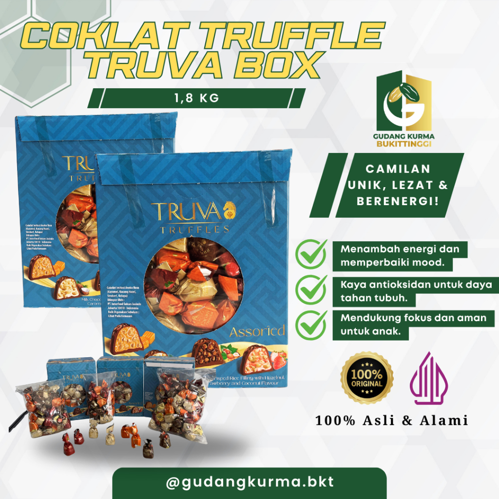 

Coklat Turki Truffle Truva Box 1,8kg | Premium, Elegan, & Lezat