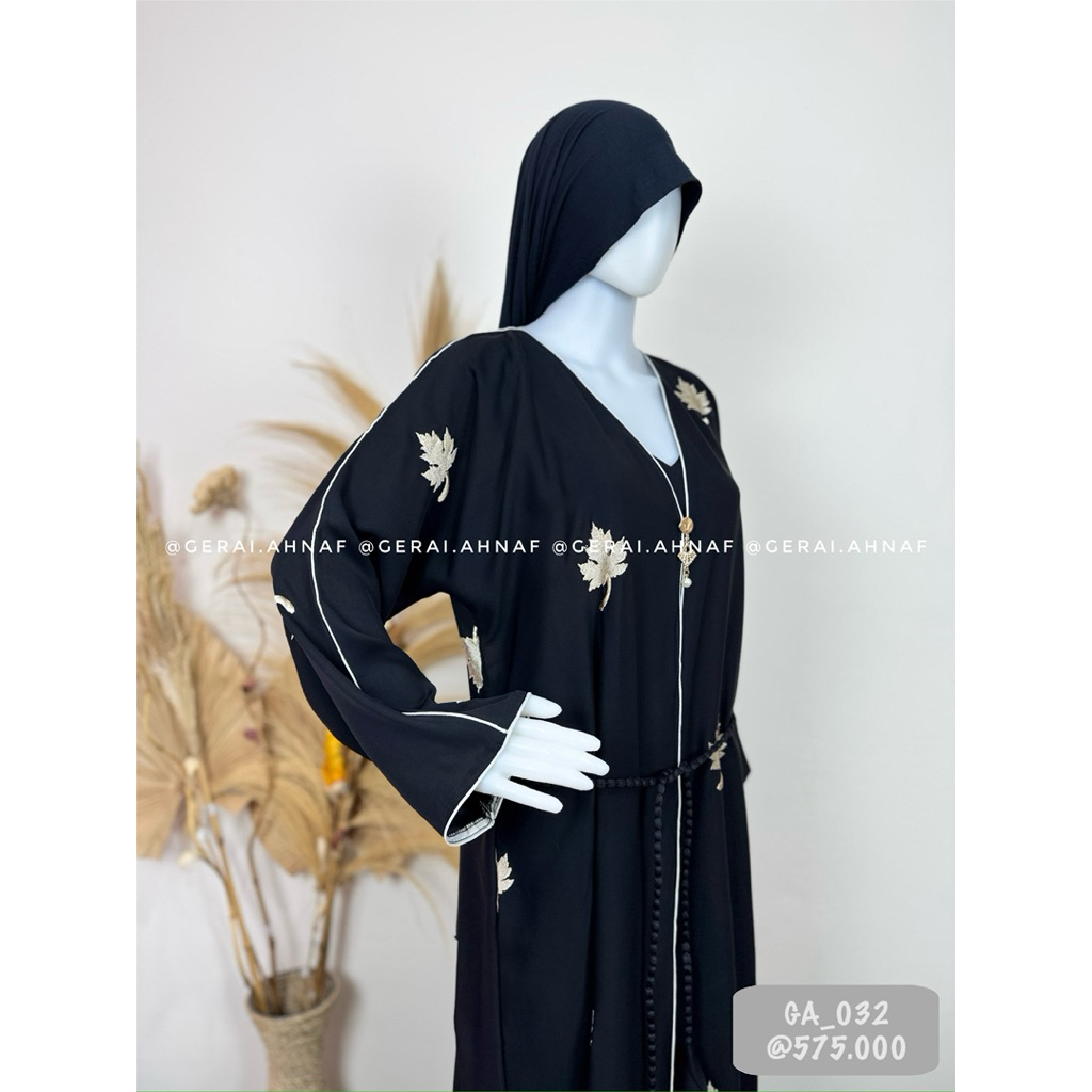 GA_032 / ABAYA ORI SAUDI / ABAYA ARAB SAUDI / ABAYA IMPORT SAUDI / ABAYA ORIGINAL / ABAYA ASLI SAUDI