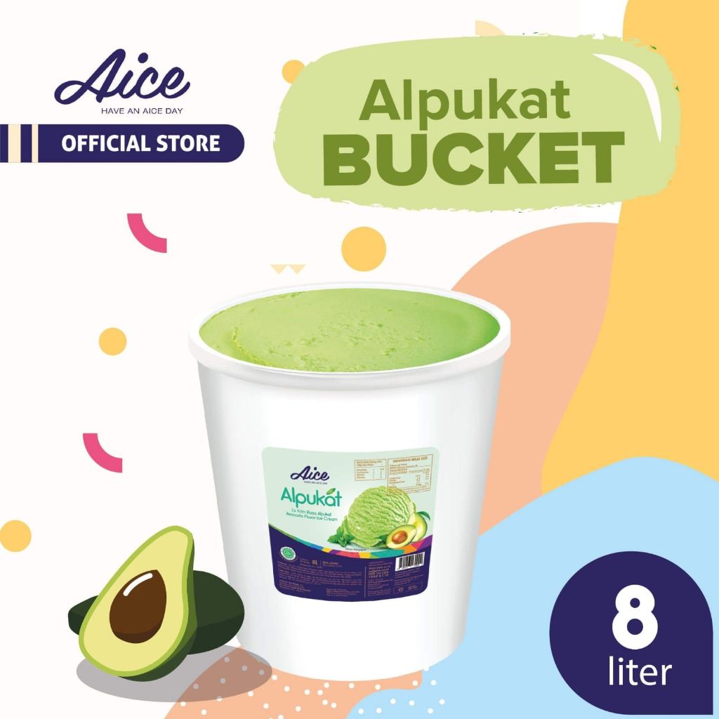 Es Krim AICE Alpukat / Avocado 8 Liter – Ice Cream AICE Emberan