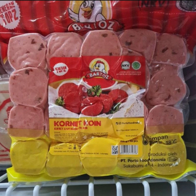 

Bartoz Kornet Coin Isi 40pcs Frozen Food Enak Daging Sapi