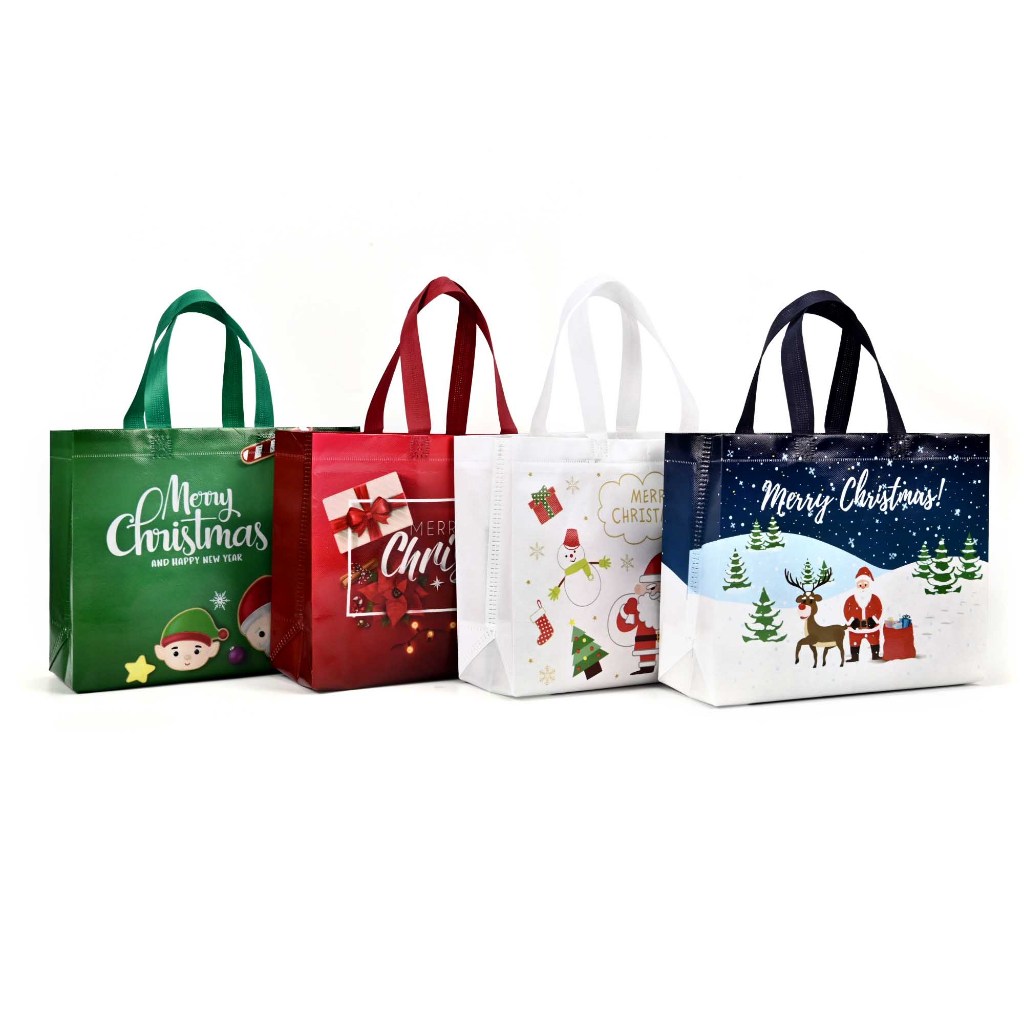 

[1 PCS] Tas Belanja Edisi Natal Merry Christmas Tas Natal Tas Belanja / Motif Natal Goodie Bag