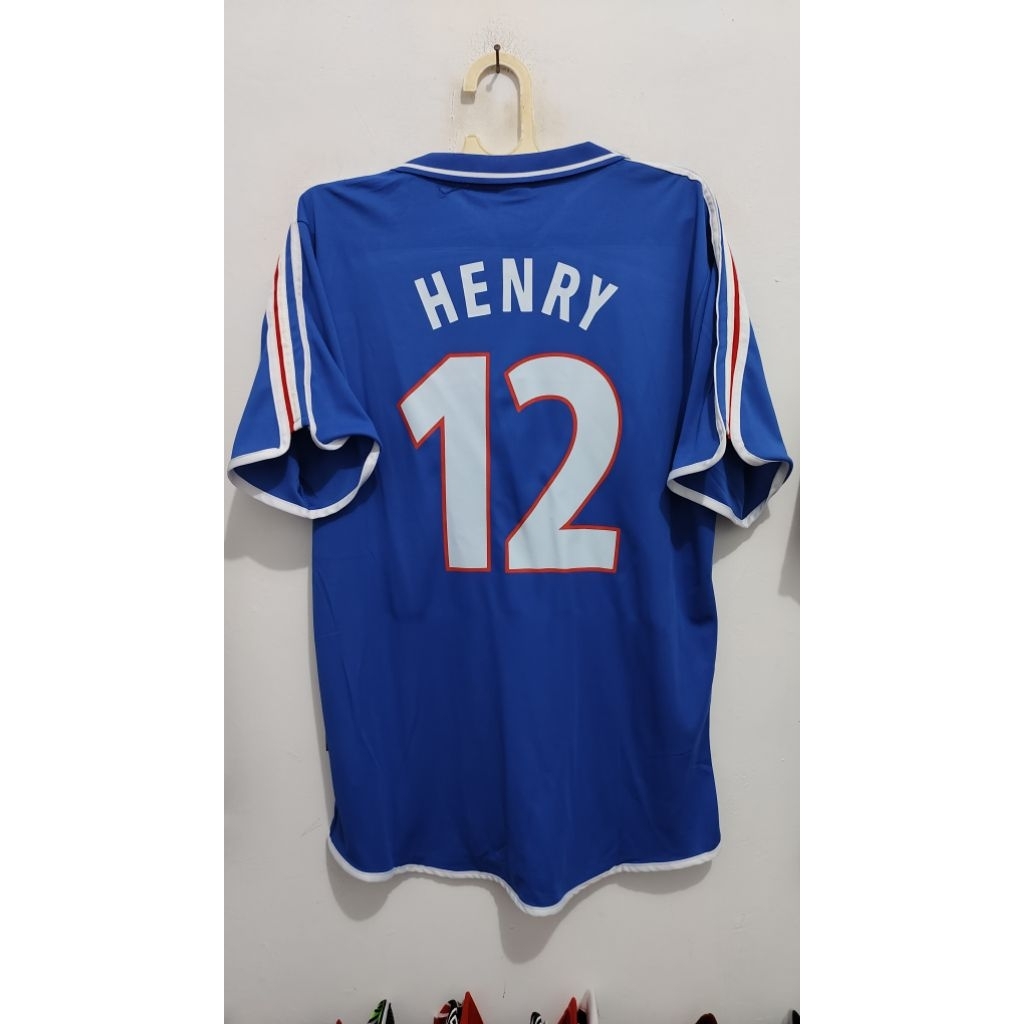 jersey retro Perancis Henry size L