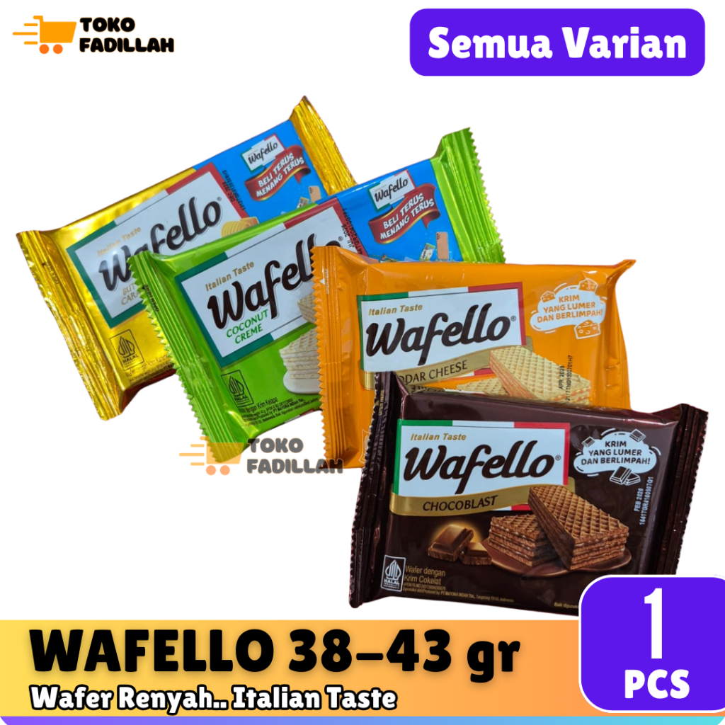 

Roma Wafello 2000an 43gr - Cokelat / Caramel / Coconut / Keju