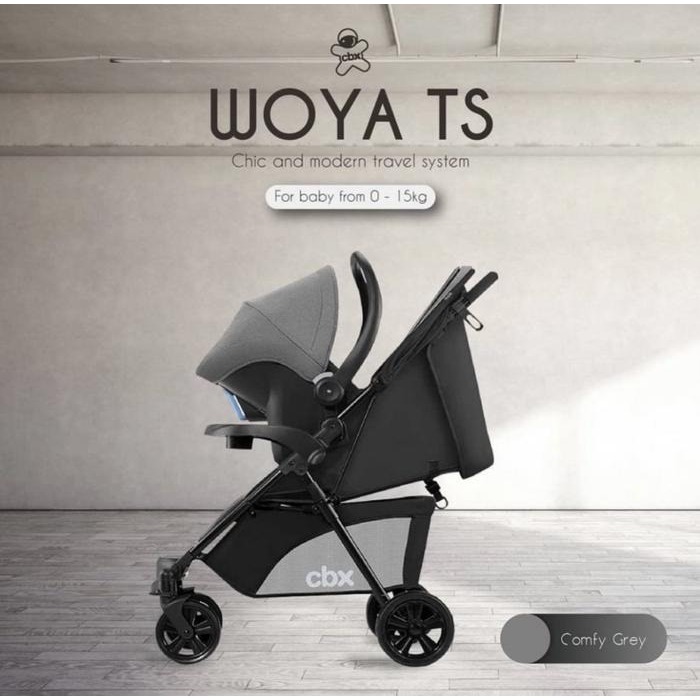 Preloved Stroller Baby Woya TS Big Size + Set Baby Seat Chair Car New 100% (2 Item Langsung)
