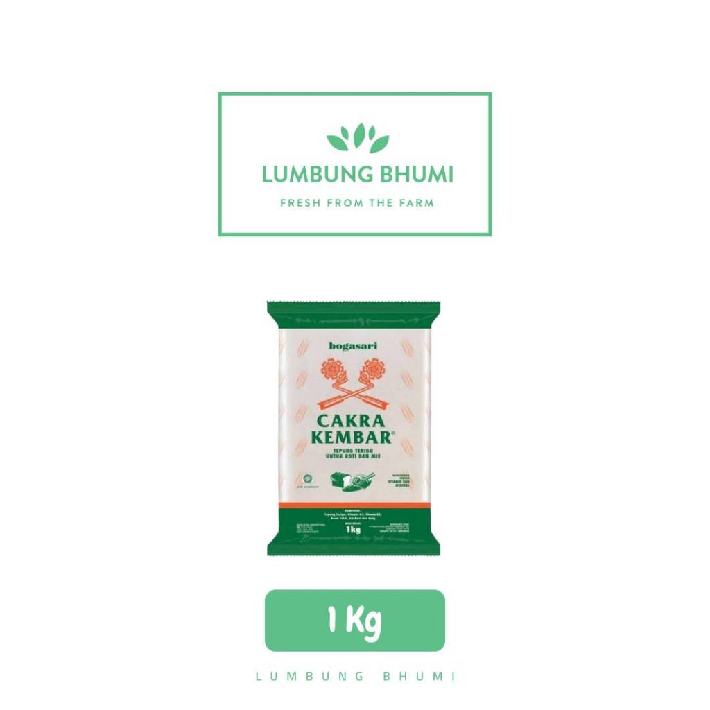 

CAKRA KEMBAR Tepung Terigu Transparan 1 Kg - Lumbung Bhumi