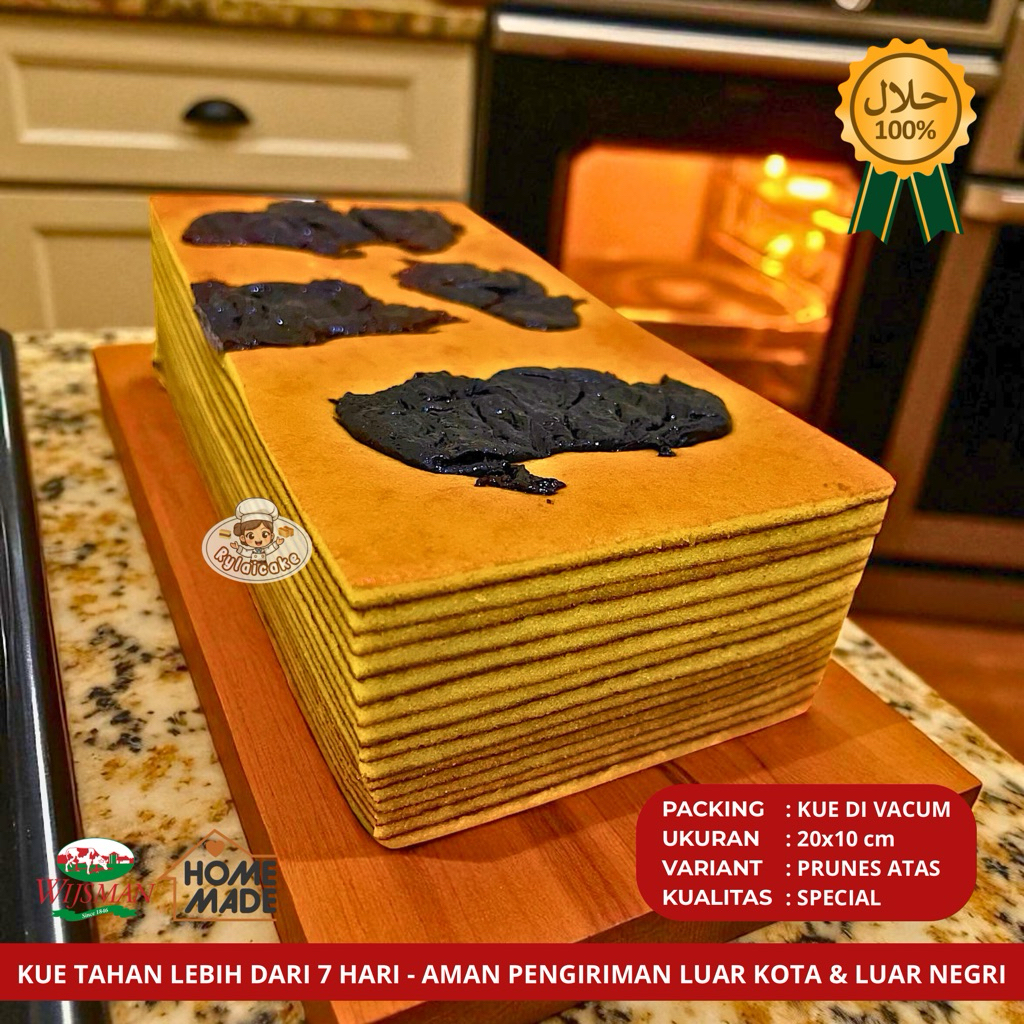 

SPECIAL - KUE LAPIS LEGIT PRUNES UK. 20x10cm (WISMAN)