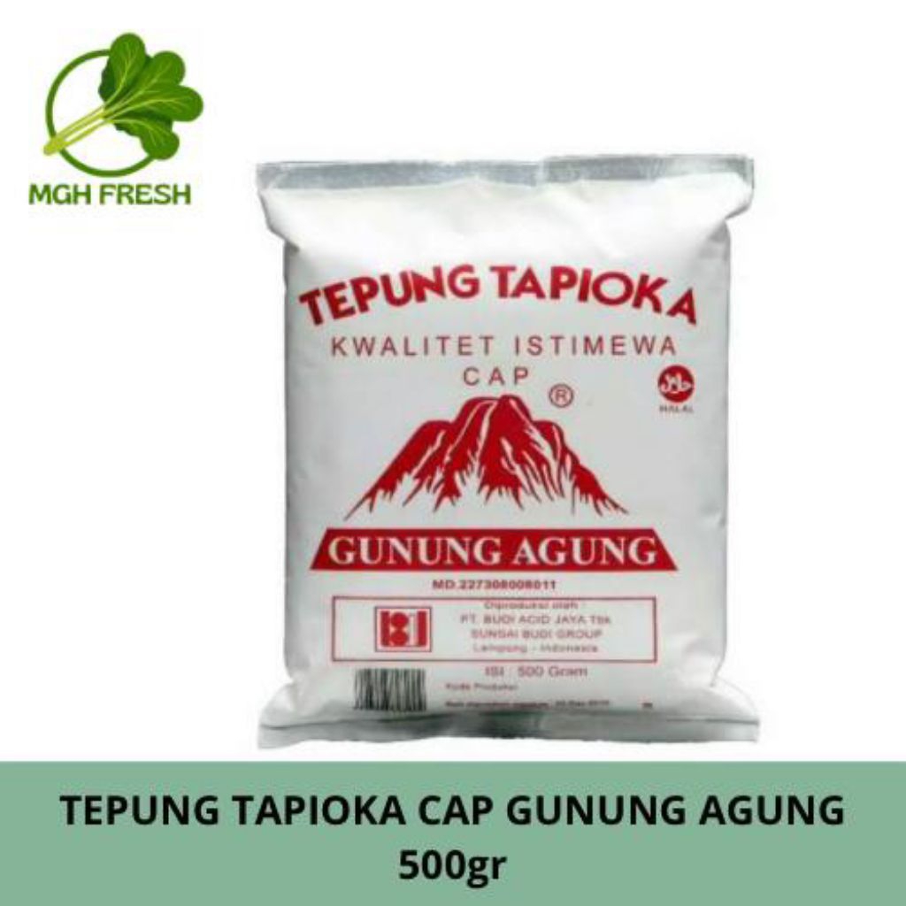 

[ECERAN] TEPUNG TAPIOKA CAP GUNUNG AGUNG 500gr