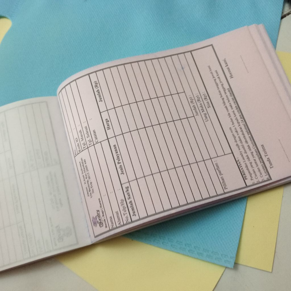 

NOTA CUSTOM 1/4 DESAIN BISA REQUEST 2 PLY