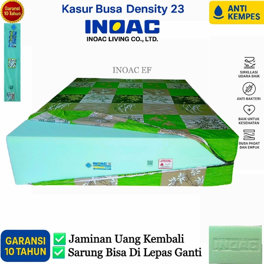 Kasur Busa Inoac Untuk 3 Orang Ukuran No 3 Jumbo 200x145 EON LG D23 Garansi 10 Tahun Inoac Original