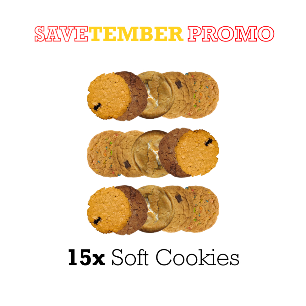 

Paket F PROMO SAVETEMBER | 15x Soft Cookies | Soft Cookies
