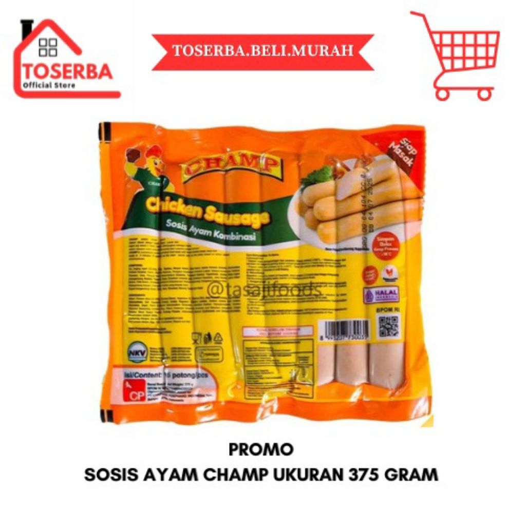 

[ Ready Stock ] Sosis Ayam Champ 375 Gram