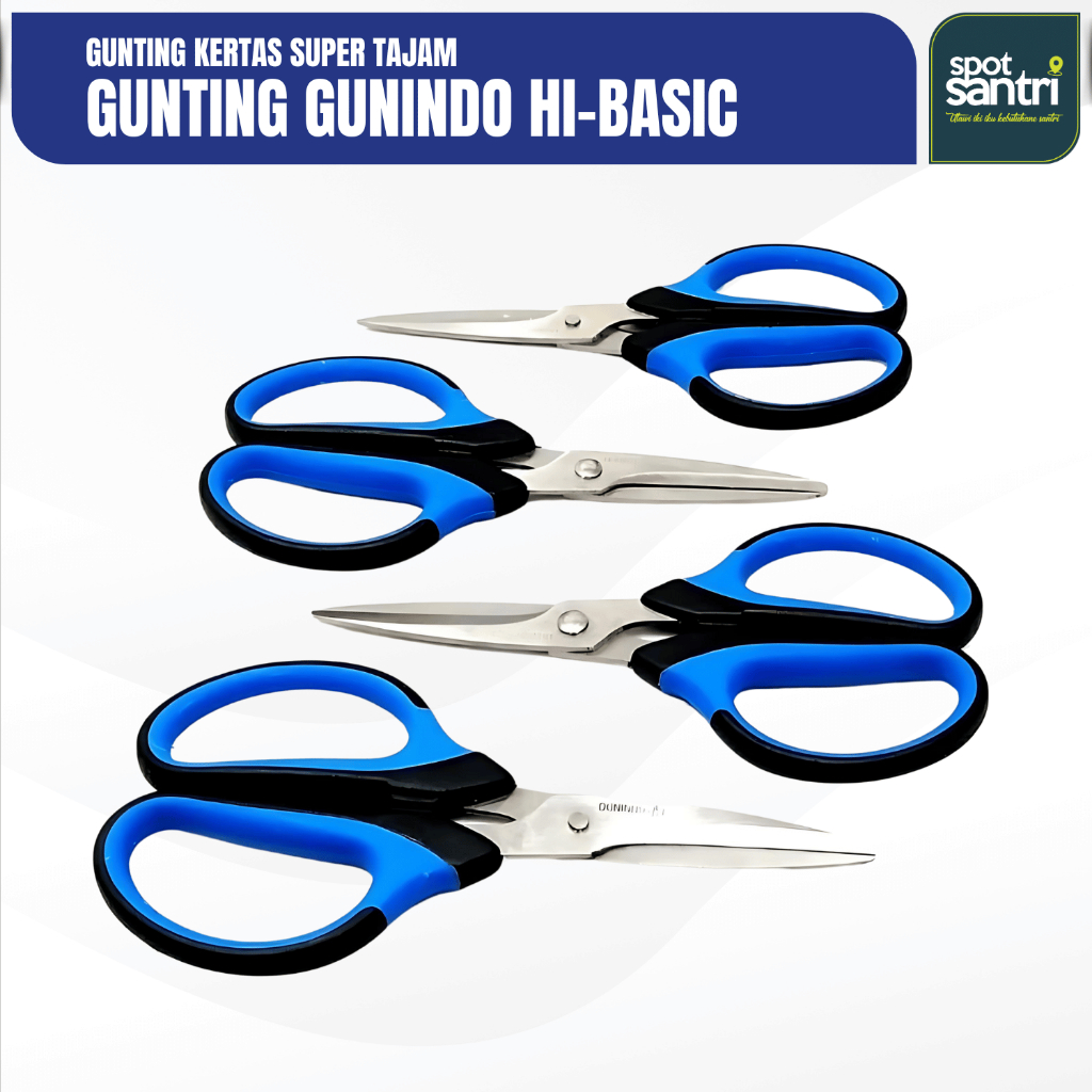 

Gunting Kertas Gunindo HI-BASIC 60-75 Super Tajam Original | [PCS]