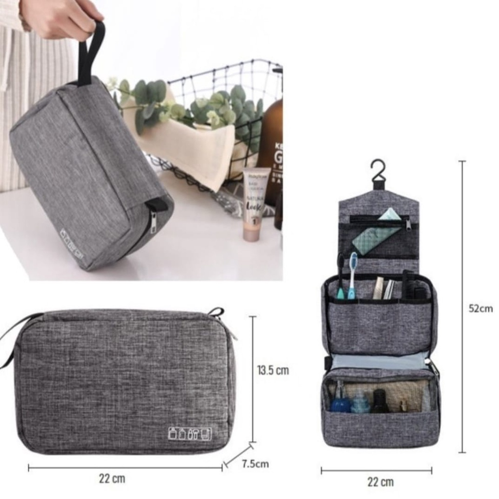Dompet Peralatan Mandi Wash Bag Travel Pouch Premium