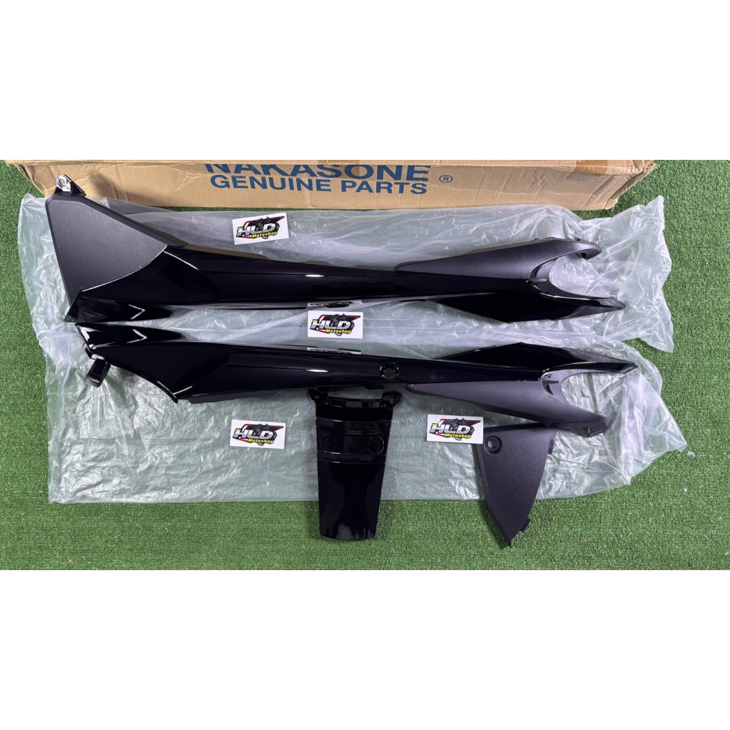 Body Samping Plus Pet Bodi Belakang RXZ Catalyzer RX-Z New Warna HITAM Import Malaysia