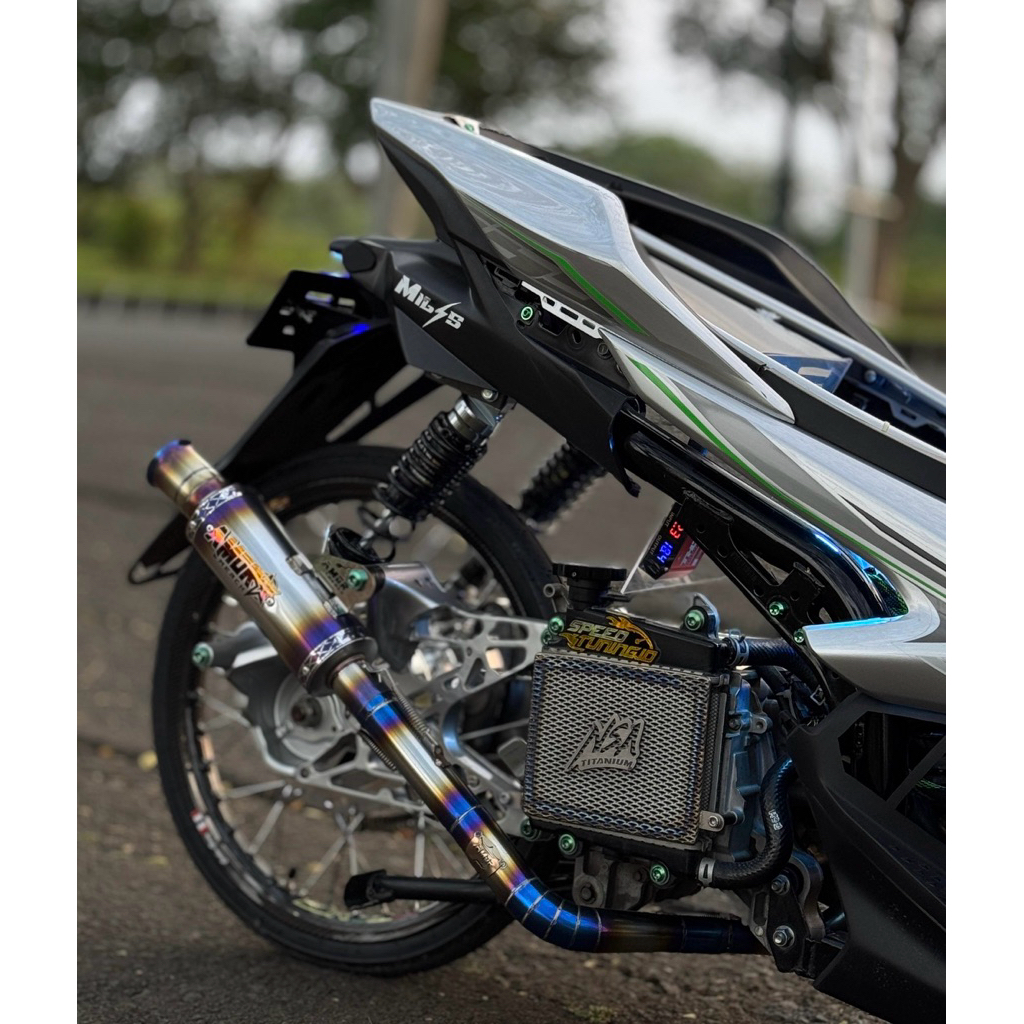 knalpot amor merch tipe salemba style bluesunblas logo v2 bintang