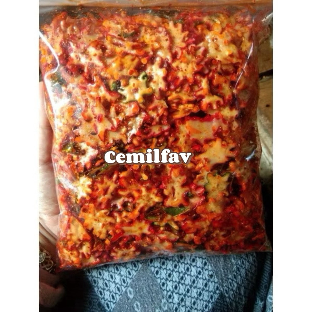 

KERUPUK SEBLAK BINTANG PEDAS GURIH 250GRAM BUMBU BERLIMPAH