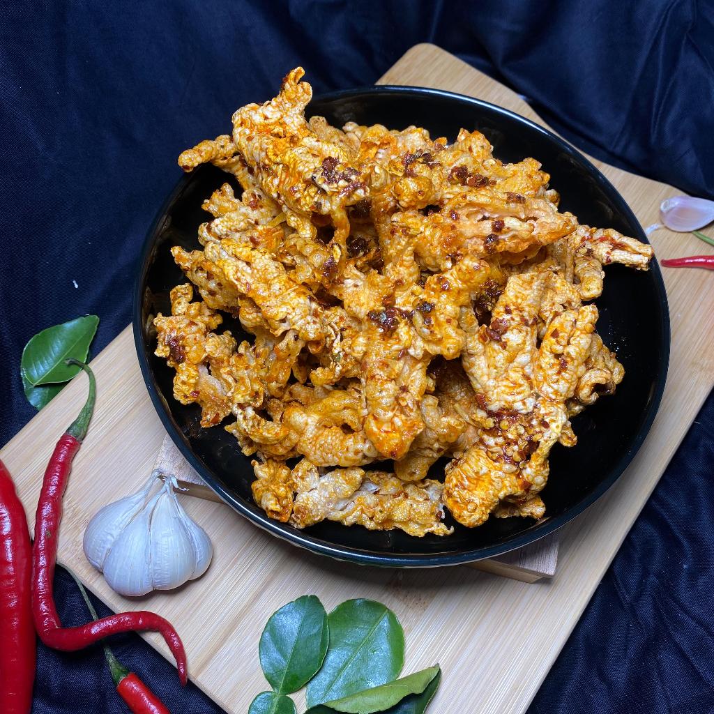 

SnackSolo | 250gr KERIPIK CEKER TANPA TULANG | 100% KRIPIK CEKER ASLI ORIGINAL & CHILI OIL PEDAS RENYAH KRIUK UMKM SOLO