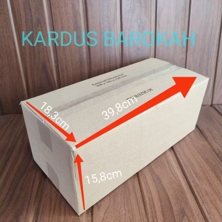

KARDUS BARU BERMEREK [GR] 39cm x 18cm x 15cm Tebal 3mm Belum Pernah Pakai Single Wall Untuk Packing Paking Besar Dus Karton - Kardus Barokah