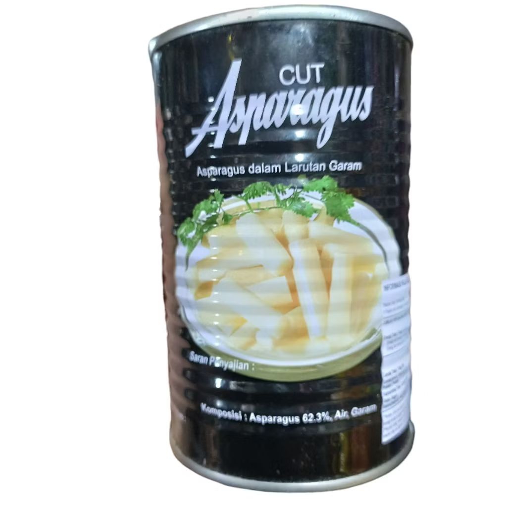

Cut Asparagus Kaleng 430gr (300gr) Asparagus dalam Larutan Garam Fu Yong Fong