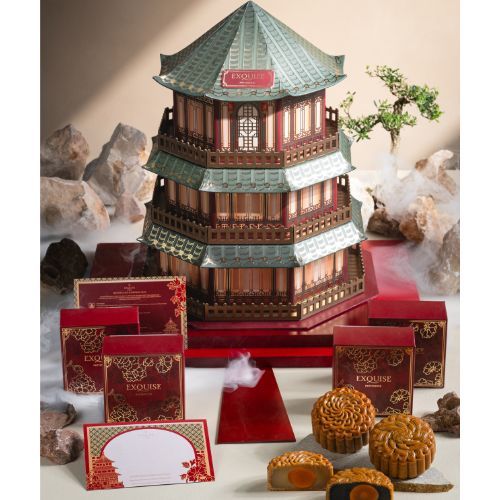 

The Pagoda Mooncake Hampers - Exquise Patisserie