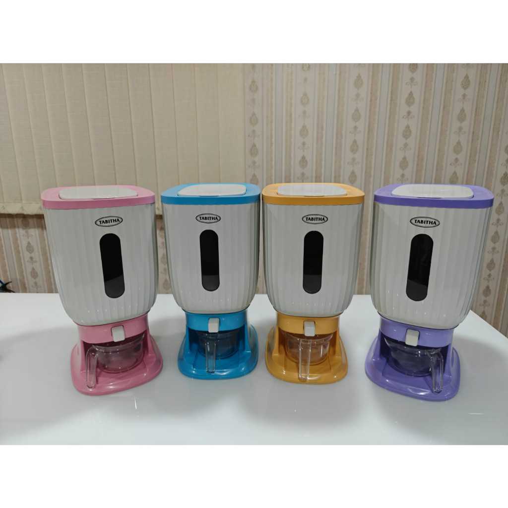 

DISPENSER BERAS ZORA TABITHA DUS MERAH Uk.10kg / 12Liter