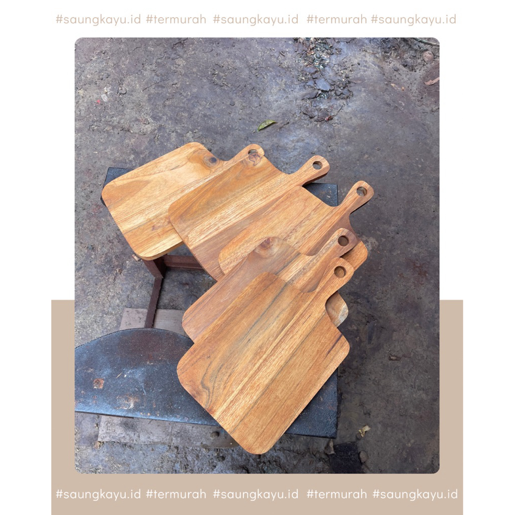 Talenan Kayu Jati Wood Cutting Board Bukan Jati Belanda / Talenan Kayu Jati / Talenan Jati / Talenan
