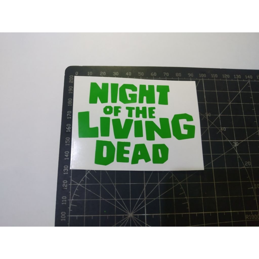 

stiker cutting night of the living dead