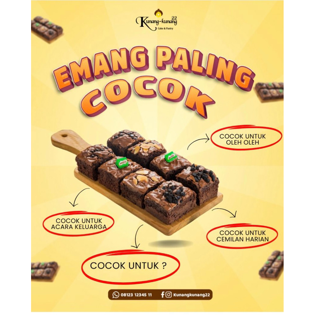 

BROWNIES SEKAT / BROWNIES PANGGANG Kunang kunang