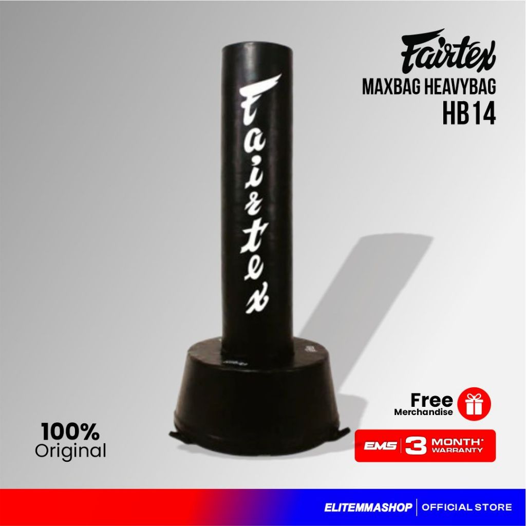 FAIRTEX Max Bag Black HB14 Samsak Isi Standing Samsak Tanpa Air 180 cm