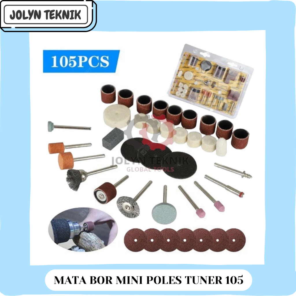 Mata Bor Mini Tuner Poles Cuner Porting Mini Cutting Wheel Mata Gerinda 105 Pcs