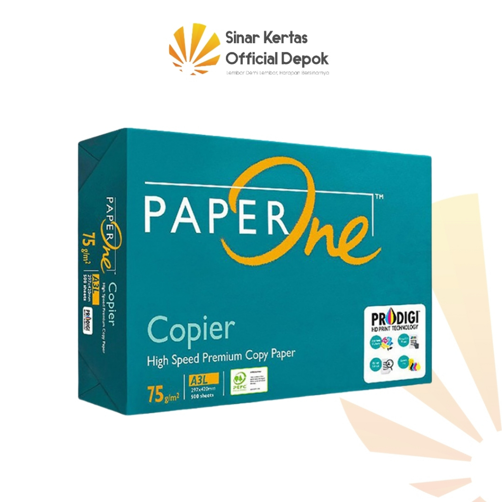 

PaperOne Kertas A3 75gr 1 Rim (500 lembar) Kertas HVS