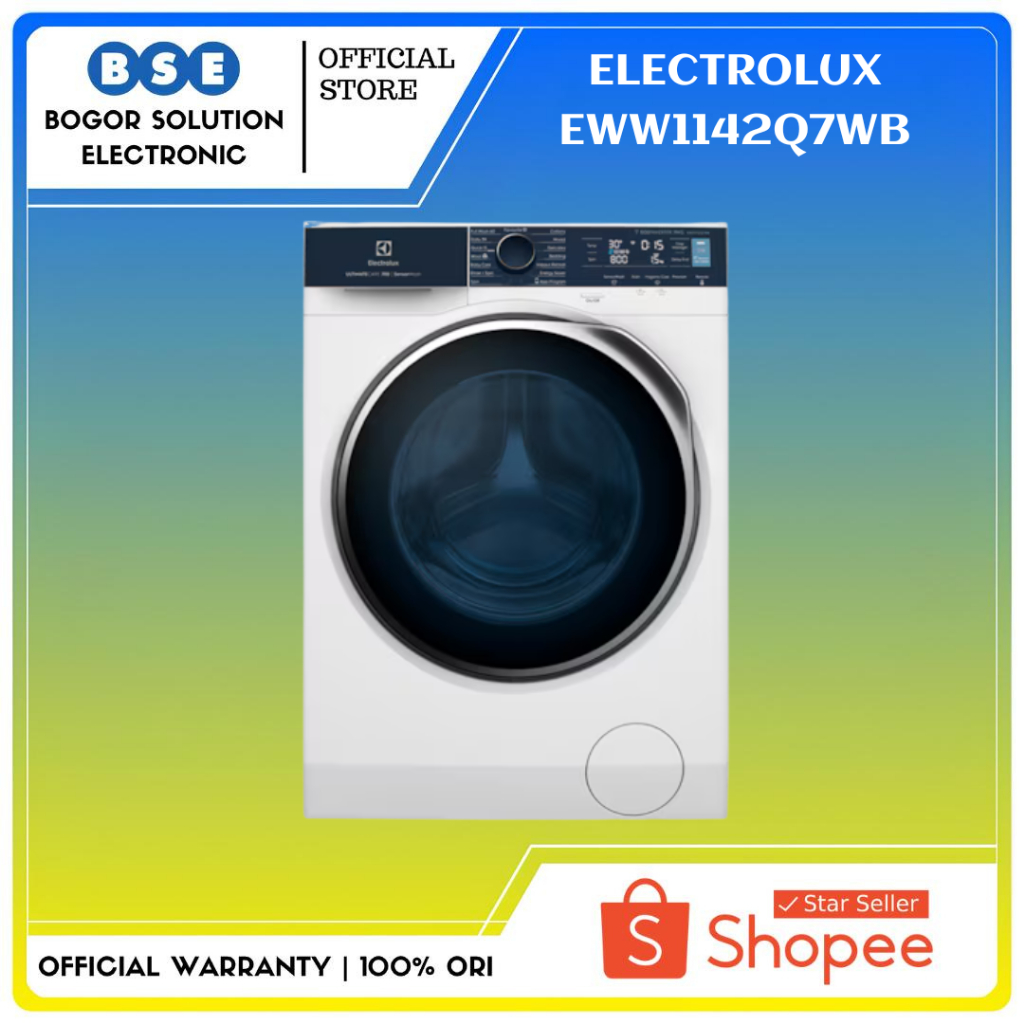 Mesin Cuci Electrolux EWW1142Q7WB 11/7 Kg Wash and Dryer 100% Kering
