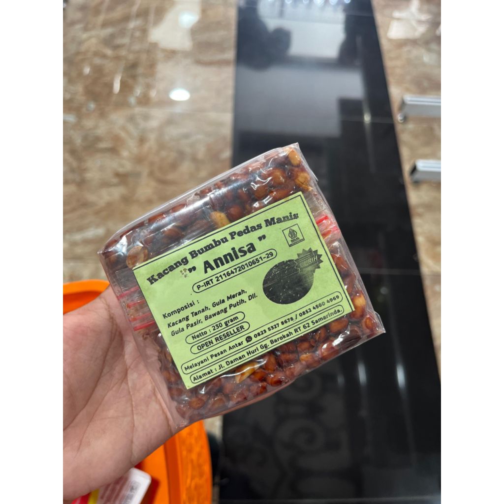 

Kacang Bumbu Pedas Manis ANNISA 230gr – Camilan Samarinda, Kalimantan Timur