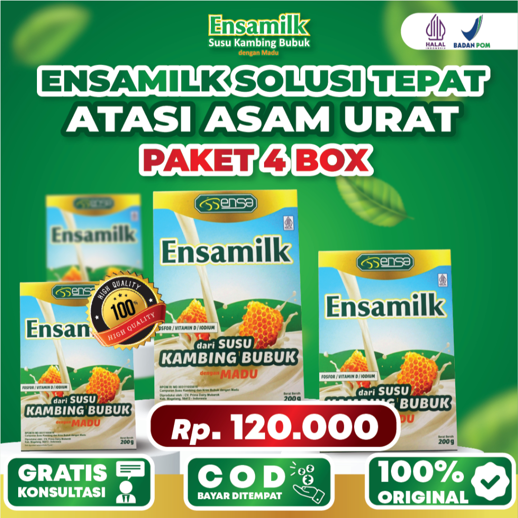 

Susu Kambing Etawa Solusi Nyeri Sendi - 4 Box